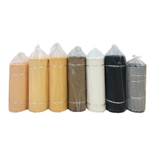 Maille de rotin en papier multicolore, matériau en cannage hexagonal pour meubles en rotin - Product Image 6