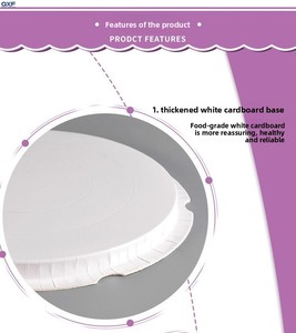 Scatola Rotonda per Torte a Uno o Due Strati, 6 <span class=keywords><strong>8</strong></span> 10 Pollici, Confezione Trasparente per Alimenti e Pane, Uso Industriale - Product Image 5