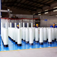 Réservoir de traitement d'eau industriel commercial en PRV, adoucisseur haute performance avec filtration au charbon actif, certifié ISO9001 CE