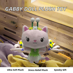 Muñeca de Personaje de la Serie <span class=keywords><strong>Gabby</strong></span>'s Dollhouse, Juguete de Peluche Kawaii para el Aprendizaje Temprano, Alivia el Estrés, Lavable, para Niños, Relleno de Algodón PP - Product Image 2
