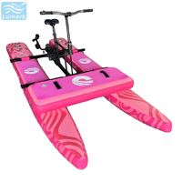 Vélo aquatique SUP à ponton stable et plat, 1 place, cadre en aluminium avec tapis flottant avant, idéal pour la plage, pliable, de Chine Lumark