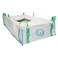 Sacs en polypropylène super résistants 3 tonnes 2M3 3M2 Construction Déchets de jardin Déchets de construction Sacs à ordures Sacs à déchets tissés Fibc Jumbo Big Bag