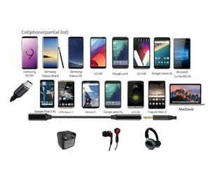 Adattatore Cavo Audio da USB-<span class=keywords><strong>C</strong></span> a Jack 3.5mm, Cavo <span class=keywords><strong>Aux</strong></span> da USB-<span class=keywords><strong>C</strong></span> Maschio a Jack 3.5mm Femmina per Cuffie e Altoparlanti - Product Image 3