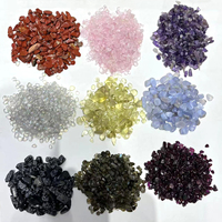 Bolsa de 100g de amatista Natural para piedras, gemas curativas de grava de cristal