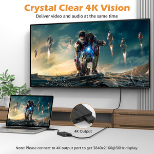 USB <strong>C</strong> HDTV Adapter Cable 2K 4K 1080P Dual Display Video Converter PVC Jacket Braid <strong>Shielding</strong> for Computers - Product Image 5