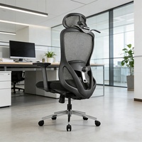 Chaise de bureau moderne en maille, dossier haut, ergonomique, chaise d'ordinateur, chaise de travail pour bureau à domicile