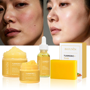 <span class=keywords><strong>Meilleur</strong></span> kit de soin du <span class=keywords><strong>visage</strong></span> à base de plantes hydratant à la vitamine C éclaircissant réparateur blanchissant <span class=keywords><strong>anti</strong></span>-<span class=keywords><strong>âge</strong></span> <span class=keywords><strong>anti</strong></span>-acné au curcuma - Product Image 1