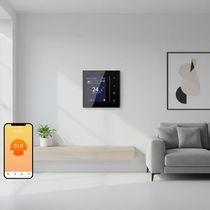 Thermostat de chauffage intelligent programmable Wi-Fi compatible Tuya, application multilingue (anglais, allemand, italien...), salon, appartement, 220V - Product Image 1