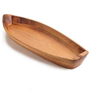 Lucky Boat <span class=keywords><strong>Plateau</strong></span> En Bois Acacia En Bois Massif Bateau Forme Plaque <span class=keywords><strong>De</strong></span> Stockage Bol Décoratif pour Desserts Fruits Snack et Fruits <span class=keywords><strong>De</strong></span> <span class=keywords><strong>Mer</strong></span> - Product Image 3