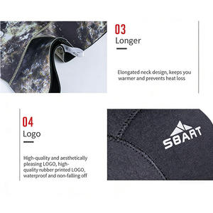 Gorro de Buceo de Neopreno de 2.5mm, Protección Contra Medusas, Cálido para Snorkel, Gorro de Invierno para Natación, Traje de Neopreno, Secado Rápido, Ajustable - Product Image 3