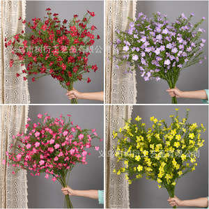 Bouquet de fleurs sauvages artificielles Xiaoxi, fleurs en soie, décoration de mariage, ornement de plafond et d'allée, multicolore, grandes branches - Product Image 5