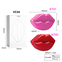 Coffret Cadeau Populaire Végan et Sans Cruauté Animale : Gloss Liquide Scintillant Minéral Hydratant Longue Durée et Imperméable, Baume à Lèvres et Crayon à Lèvres