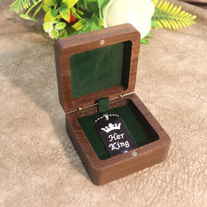 Black Walnut <b>Jewelry</b> Box Magnetic Switch Design <b>Jewelry</b> Box Pendant <b>jewelry</b> <b>Storage</b> Box - Product Image 5