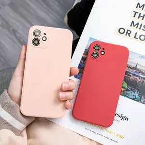 Micro Fiber Liquid TPU Phone Case Shockproof Protect Phone Covers Colorful Soft Silicon Cell Case For Iphone 13 Pro Max