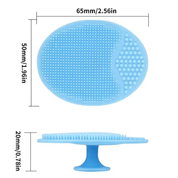 Soft Comfortable Face Exfoliator Scrubber Silicone Face Cleansing Brush