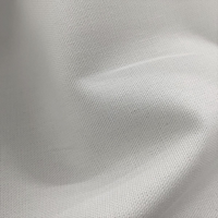 Housse de coussin décorative en polyester aspect lin blanc uni, personnalisable par sublimation avec logo