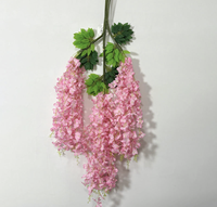Fleur artificielle de glycine en soie, plante grimpante décorative pour plafond, mariage, Thanksgiving, remise de diplôme, style moderne et écologique