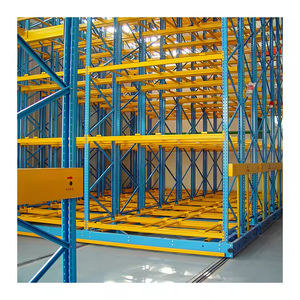 Système de rayonnage mobile en entrepôt Étagères de stockage mobiles verticales en tôle électrique Rayonnage d'archive à glissement - Product Image 3
