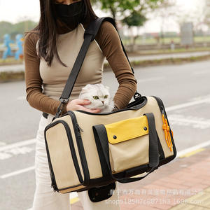 Sac de transport souple pour chats, grand espace, extensible, portable, avec ventilation, vente en gros - Product Image 3