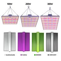 Panneau lumineux LED hydroponique à spectre complet ETL DLC homologué 100W 200W 300W pour la culture de plantes en intérieur