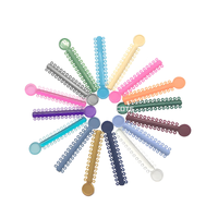 Ligature orthodontique dentaire colorée attache des bandes de caoutchouc élastiques pour supports matériel orthodontique