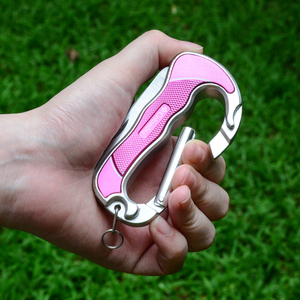 Set di Coltelli Pieghevoli 6-in-1 in Lega di Alluminio Multifunzionale con Moschettone per Campeggio, Escursionismo e Arrampicata in Montagna - Product Image 3
