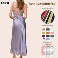 Robe longue d'été personnalisée en mousseline de soie et dentelle, brodée à la main, style halter, taille naturelle, sexy et élégante pour femme