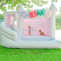 Aire de jeux gonflable pour enfants de couleur violet clair, piscine à balles gonflable pour enfants, aire de jeux intérieure