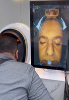 Analyseur de peau facial 3D AI portable, caméra HD WiFi EU/UK/US, analyse des rides/humidité/acné/pigmentation, écran tactile 21,5 pouces