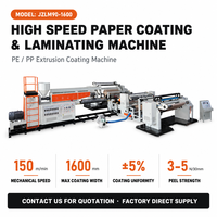 Machine de revêtement et de laminage JZLM90-1600 pour la lamination de tissus non tissés et tissés, et de rouleaux de papier en PE et PP