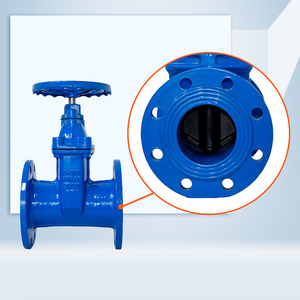 วาล์วประตูเหล็กหล่อแบบซีลนิ่ม PN16 DN15 ปี 2026 พร้อมหน้าแปลนโลหะ - Product Image 1