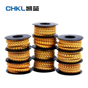 Bobine de numéros de câbles numériques Chkl 0-9 A-Z avec isolation PVC pour l'identification des câblages électriques - Product Image 1