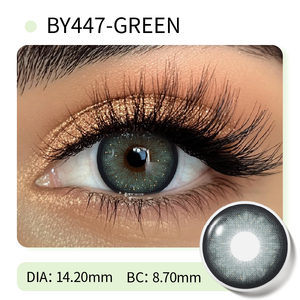 Lentilles de contact colorées vertes effet papillon, lentilles cosmétiques Soflen, taille 14,2 mm - Product Image 2