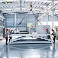 Maison modulaire extensible de luxe Wecheer, assemblage rapide, maison préfabriquée pliable pour conteneur de stockage