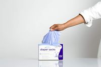 Sacs à couches jetables résistants à l'eau en HDPE à 20 %, 400 sacs, sacs de recharge pour poubelle à couches pour bébé, sacs à déchets fins et légers pour bébé