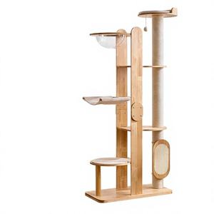 Muebles Adorables <span class=keywords><strong>para</strong></span> Mascotas con Logotipo Personalizado, Torre <span class=keywords><strong>para</strong></span> <span class=keywords><strong>Gatos</strong></span> de Madera Maciza, Estructura KD, Logística Optimizada - Product Image 2