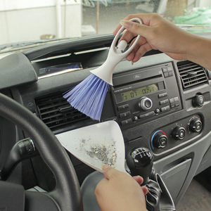 Brosse de nettoyage des aérations de climatisation de voiture, brosse à poils doux, brosse de dépoussiérage pour les fentes intérieures de la voiture, multifonctionnelle - Product Image 3