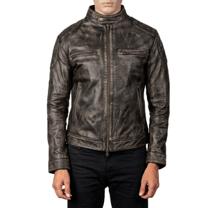 Premium Quality Wholesale Custom Brown Leather <b>Jacket</b> for Men-Winter Fashion Trend-Eco-Friendly & Windproof High-Grade - Product Image 1