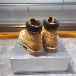 Bottes d'hiver pour hommes en cuir véritable de haute qualité, style unique, imperméables, à lacets, pour l'extérieur et la neige, par des créateurs de renom. - Product Image 3