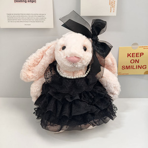 Conjunto de Ropa <span class=keywords><strong>para</strong></span> Muñeca Bonnie Bunny de 32 cm, Conejo de Peluche con Orejas Caídas, Vestido de Novia con Perlas <span class=keywords><strong>para</strong></span> Muñecas Jellycats - Product Image 2