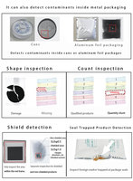 Machine d'inspection numérique automatique par rayons X en ligne avec détection haute précision des métaux, du verre et des os