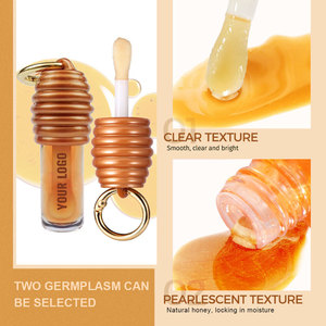 Etiqueta privada Labio Miel Infundido Oro Amarillo Aceite para el cuidado de los labios Brillo brillante Resplandor Brillante Esencia de panal brillante Brillo de francin - Product Image 5