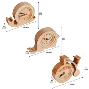 Tùy chỉnh làm bằng tay bảng gỗ đồng hồ báo thức cho món quà - Product Image 2