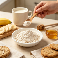 Poudre d'avoine soluble de qualité alimentaire, poudre de lait d'avoine, poudre d'avoine instantanée