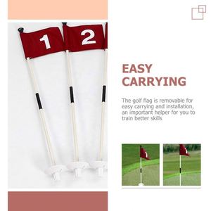 Drapeau de golf double face intérieur/extérieur, produit de qualité avec logo brodé, prix de gros usine - Product Image 2