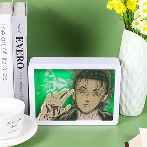 Figura de Attack on Titan Anime <span class=keywords><strong>Manga</strong></span> lámpara Demon Slayer Anime caja de luz regalo LED luz de noche lámpara de mesa regalos de cumpleaños para niños - Product Image 2
