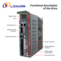 Lichuan 110ST-M04030 AC Servomoteur 1.2KW 3000RPM 220V 4NM Pilote Système Servo complet AC Servo Moteur Kit avec entraînement