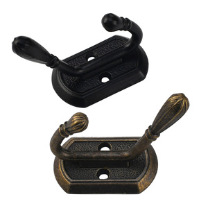 Cast Iron Wall <b>Hooks</b> Rectangle Black Bronze Surface Mounted For <b>Kitchen</b> Clothing Storage - Product Image 5