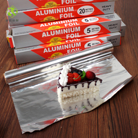Vente Flash : Rouleau de papier aluminium personnalisé pour cuisine domestique, feuille d'aluminium argentée
