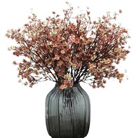 Branche artificielle moderne de 50 cm de fleurs de cerisier et de pêcher, décoration d'intérieur réaliste couleur chair, branche séchée, fleur de thé